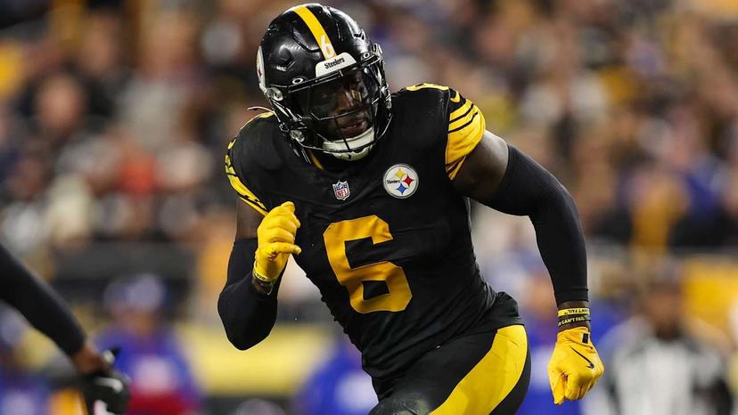 Promising Steelers linebacker celebrates after breaking up 3 of Aaron Rodgers’ 6 pass attempts during Training Camp.