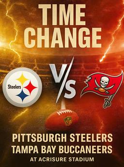TIME UPDATE - Pittsburgh Steelers vs. Tampa Bay Buccaneers: 2025 Preseason Showdown at Acrisure Stadium