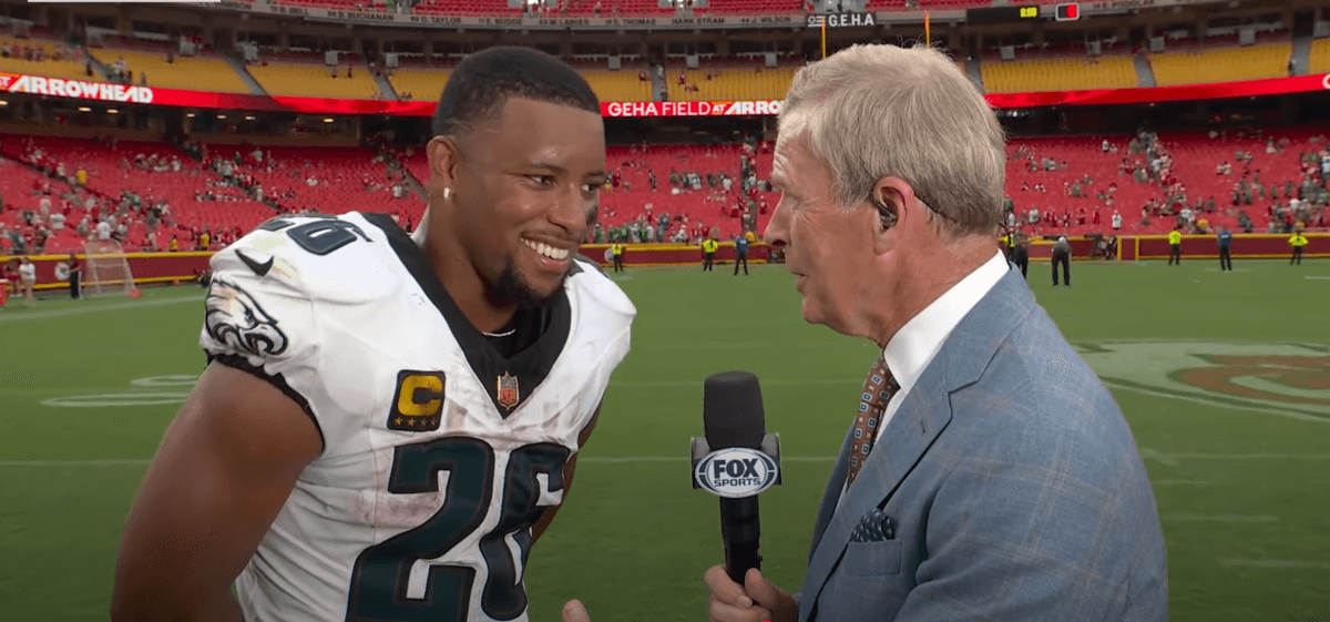 Eagles Star Saquon Barkley Delivers Powerful Message After Eagles’ Win vs. Chiefs: “We Got It Done”