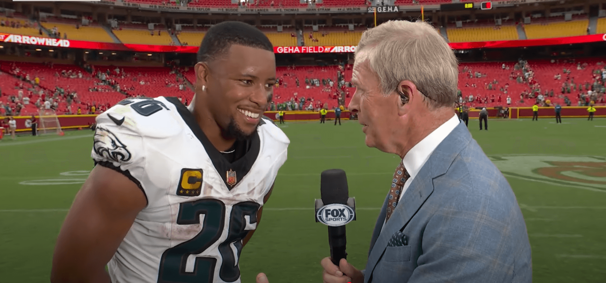 Eagles Star Saquon Barkley Delivers Powerful Message After Eagles’ Win vs. Chiefs: “We Got It Done”