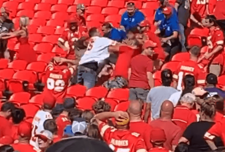 VIDEO: Chiefs Fans Brawl in Stands After Brutal Loss to Eagles at Arrowhead