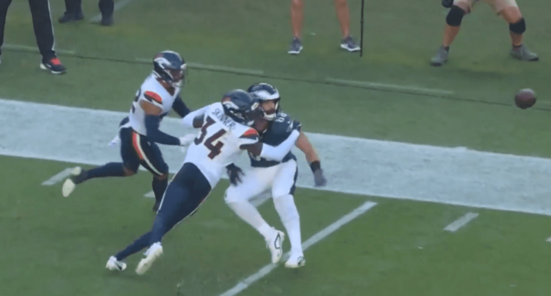 Eagles Fans Furious After Refs Miss Obvious Holding Call on Final Play vs. Broncos