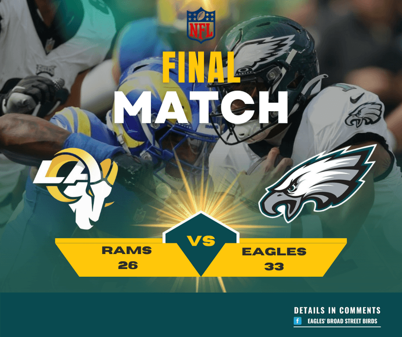 Eagles Stun Rams With Wild 26-Point Comeback and Blocked FG Finish