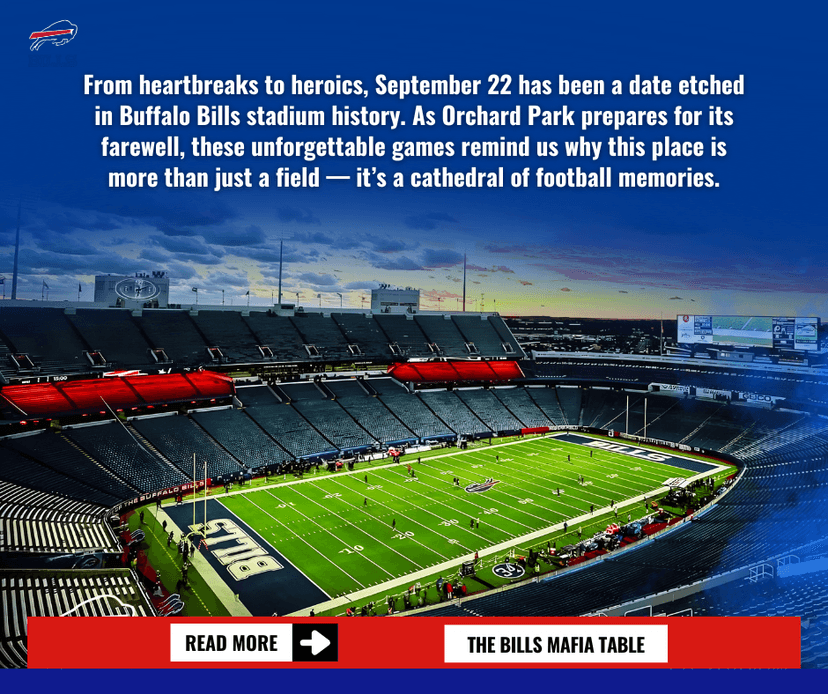 Bills Honor Orchard Park With Legendary September 22 Moments That Shaped Franchise History
