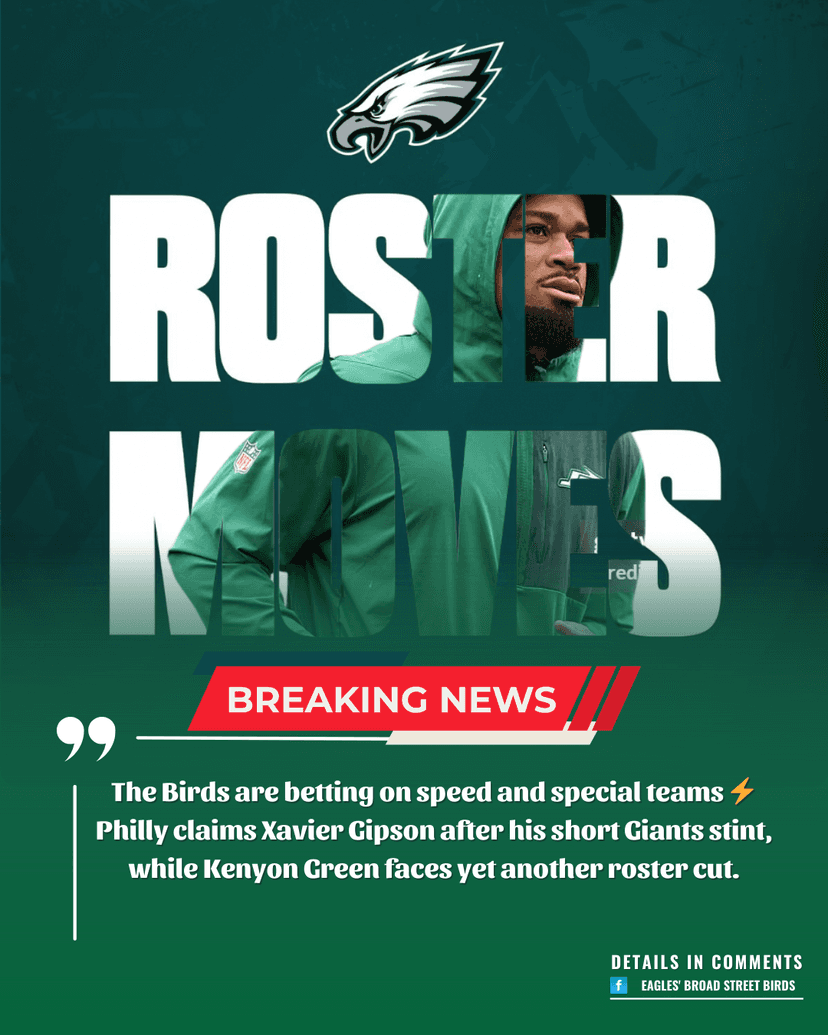 Eagles Shake Up Roster: Philly Claims WR/Returner Xavier Gipson, Parts Ways with Kenyon Green (Again)