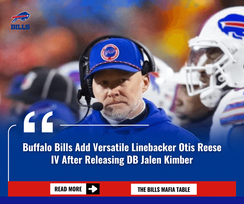 Buffalo Bills Add Versatile Linebacker Otis Reese IV After Releasing DB Jalen Kimber