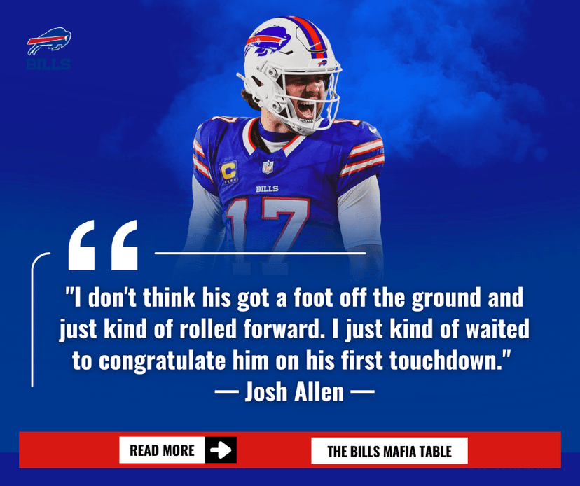 JOSH ALLEN ROASTS BILLS ROOKIE: COLEMAN'S 'TERRIBLE SPIKE' IS ALREADY LEGENDARY