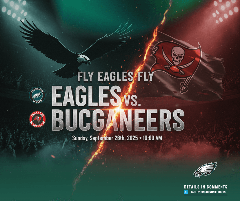 Eagles Poised to Pirate the Bucs' Perfect Record: Philly's Birds of Prey Set for Tampa Takedown!