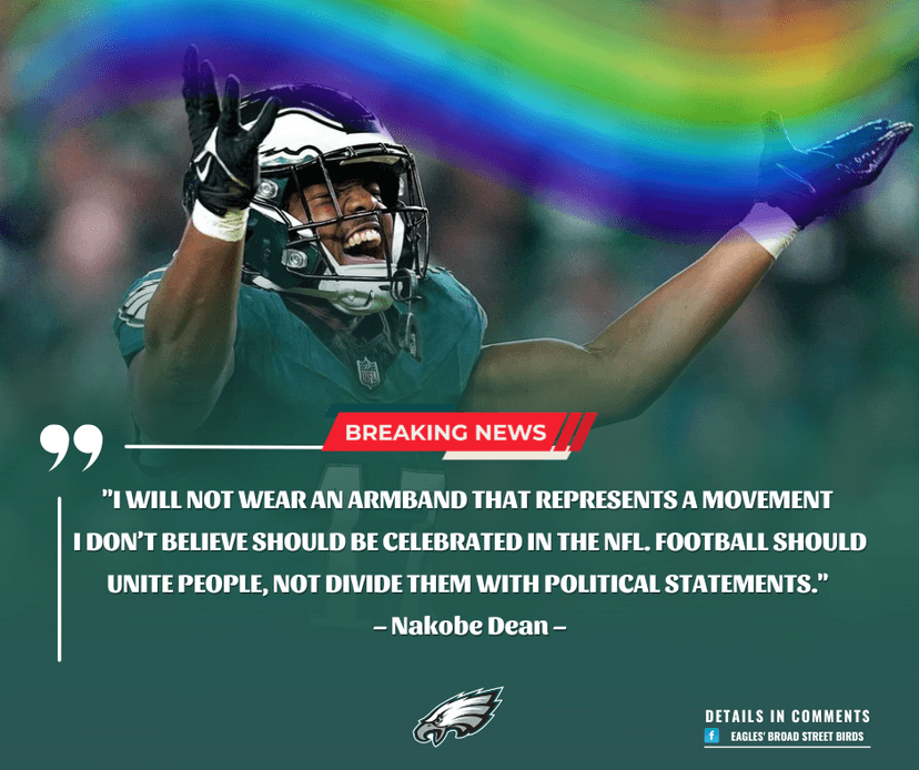 Eagles' Nakobe Dean Ignites NFL Fury: Philly Star Rejects Pride Armband in Explosive Stand!