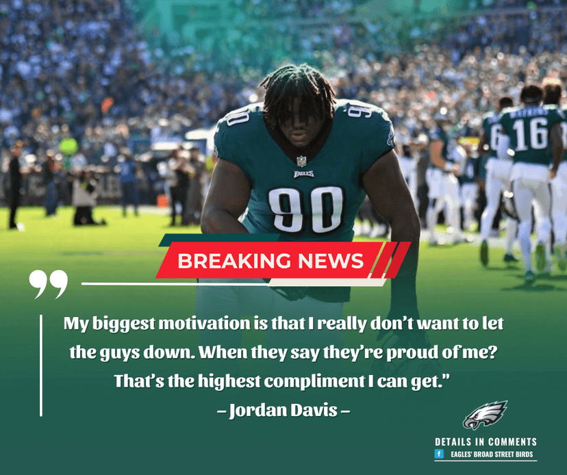 Jordan Davis Shines as Eagles’ Locker Room Hero: Breakout Star Ignites Philly’s D-Line!