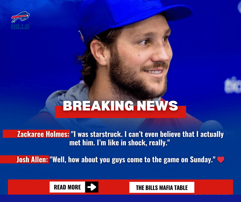 A REAL-LIFE MVP: JOSH ALLEN SURPRISES YOUNG BILLS FAN WITH JERSEYS AND SUNDAY GAME INVITE