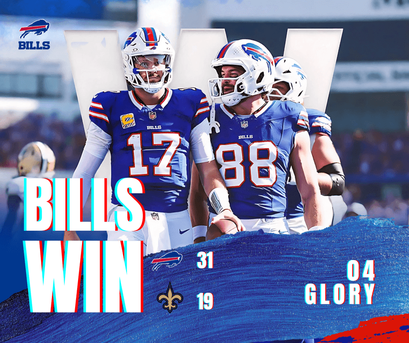 Bills Crush Saints in Gritty 31-19 Showdown: 4-0 Perfection Fuels Mafia's Unstoppable Roar!