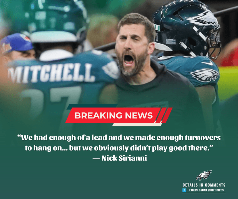 EAGLES COACH BLASTS OFFENSE AFTER WILD FINISH KEEPS PERFECT RECORD ALIVE