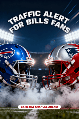 Bills Fans Face Major Traffic Shift Ahead of Sunday Night Kickoff