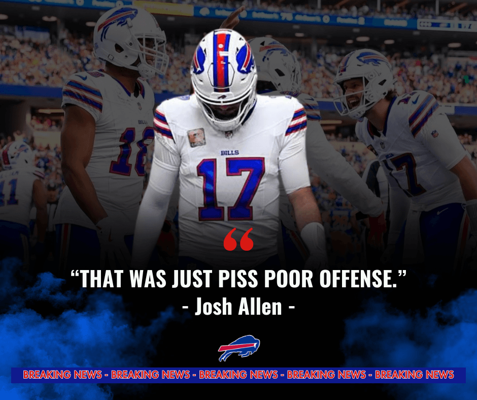 Josh Allen Blasts Bills Offense After Shocking End to Perfect Start