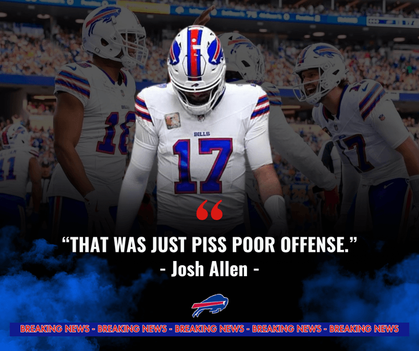 Josh Allen Blasts Bills Offense After Shocking End to Perfect Start