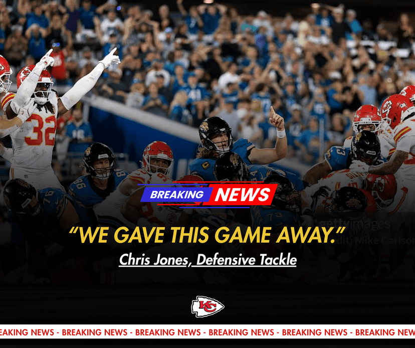 “We Gave This Game Away:” Chiefs Frustrated After Close Loss to Jaguars