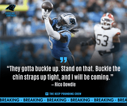 Rico Dowdle Fires Up Panthers With Bold Message Before Cowboys Matchup