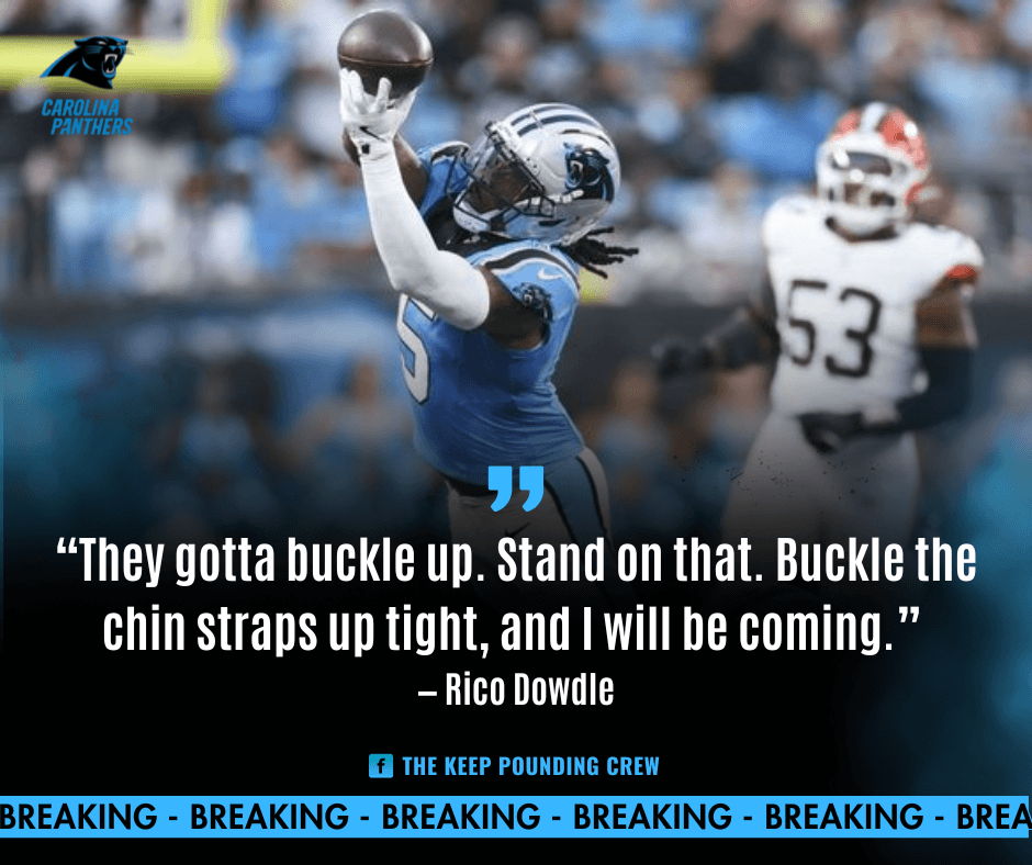 Rico Dowdle Fires Up Panthers With Bold Message Before Cowboys Matchup