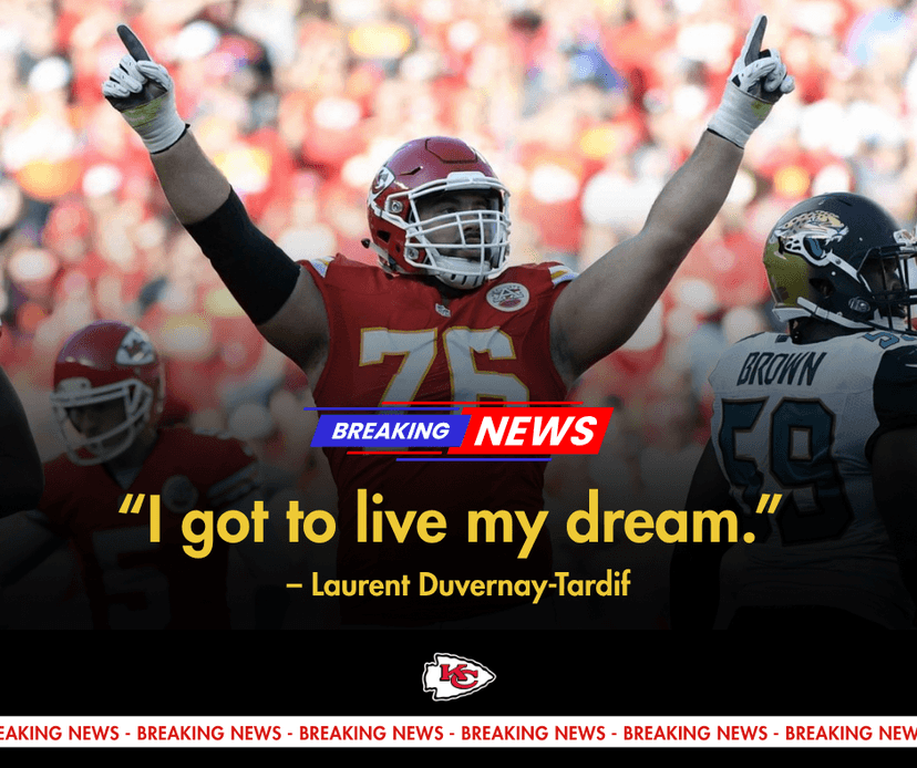 Former Chiefs Guard Laurent Duvernay-Tardif Retires After Breaking His Neck in Staircase Fall – Says “I Got to Live My Dream”