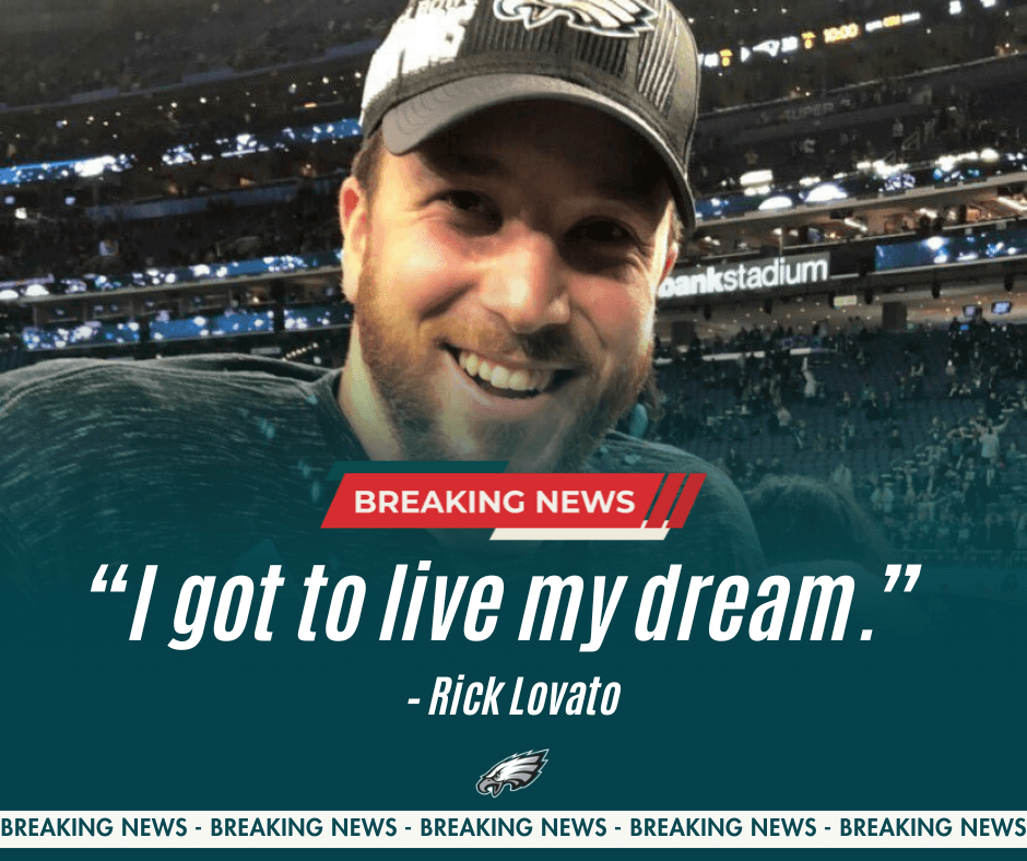 Former Eagles Player Rick Lovato Retires After Breaking His Neck in Staircase Fall – Says “I Got to Live My Dream”