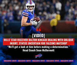 [VIDEO] Bills' Star Receiver Dalton Kincaid Dealing With Oblique Injury, Status Uncertain for Falcons Matchup “We’ll get a look at him before making a determination.” 