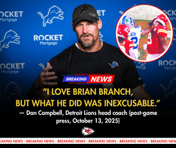 Dan Campbell Unhappy with Brian Branch’s Decision to Start a Fight After Lions’ Loss to Chiefs