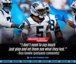 Panthers RB Rico Dowdle Stuns Former Team With Breakout Performance