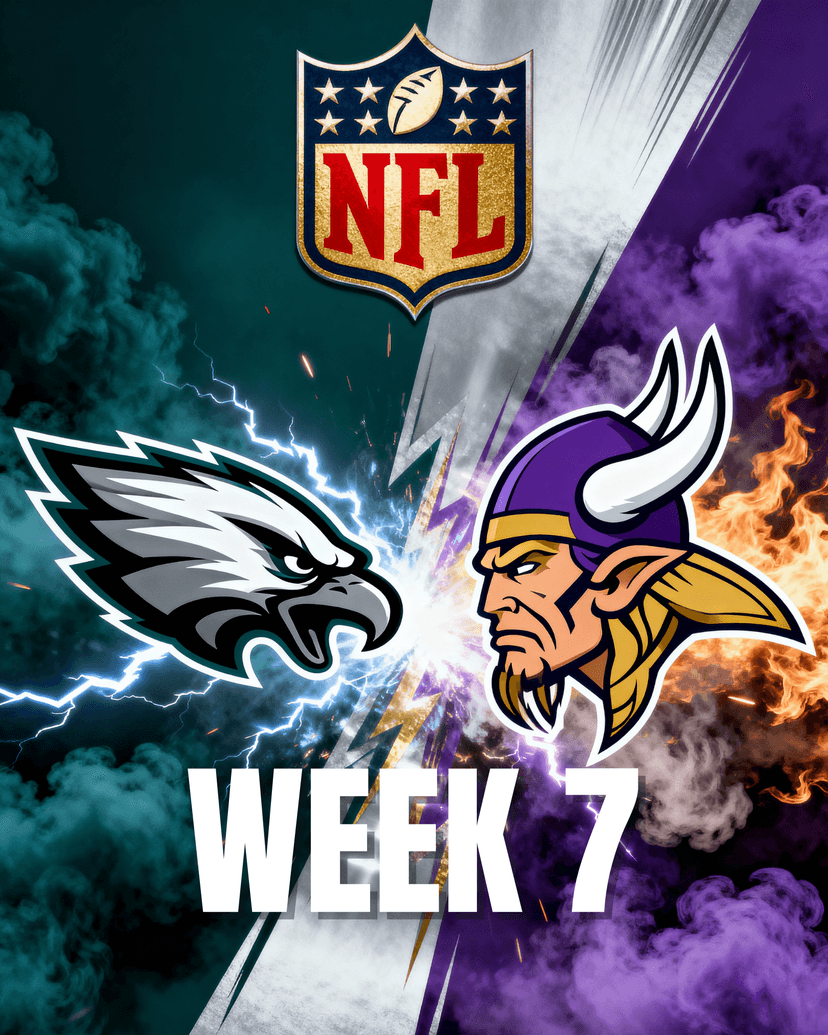 NFL Week 7 Showdown: Philadelphia Eagles vs Minnesota Vikings – Clash at U.S. Bank Stadium