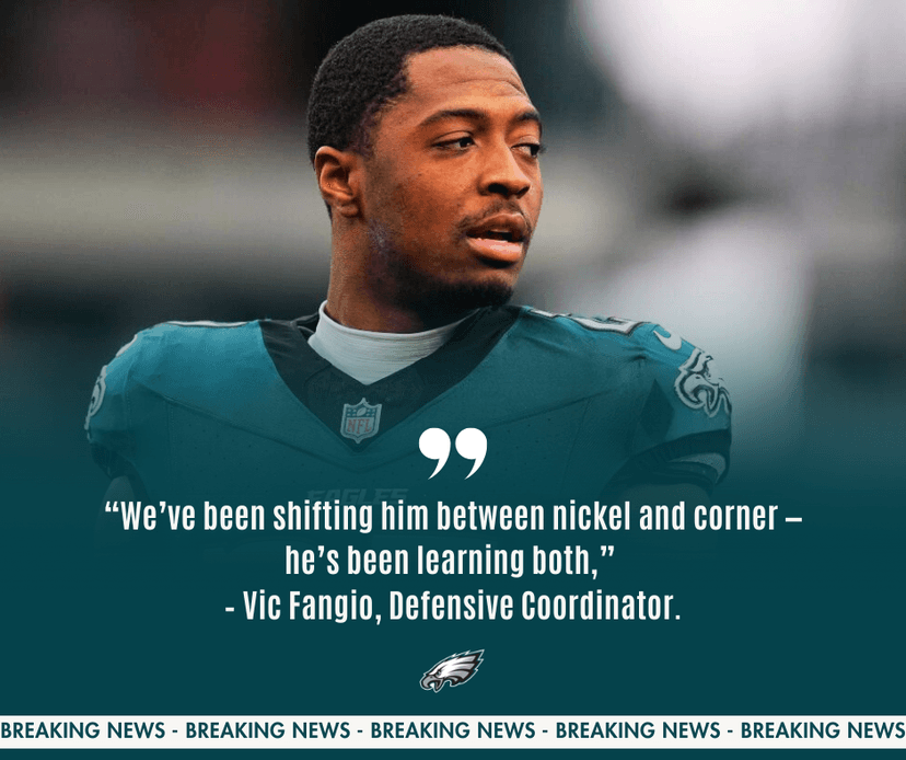 Eagles Turn To Rookie As Star Defender Faces Uncertain Injury Status