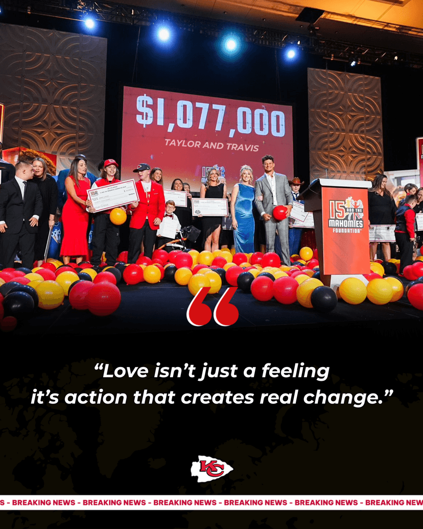 JUST IN: Taylor Swift and Travis Kelce Donate Over $1 Million to the Mahomes’ Charity — Spreading Love Across Kansas City