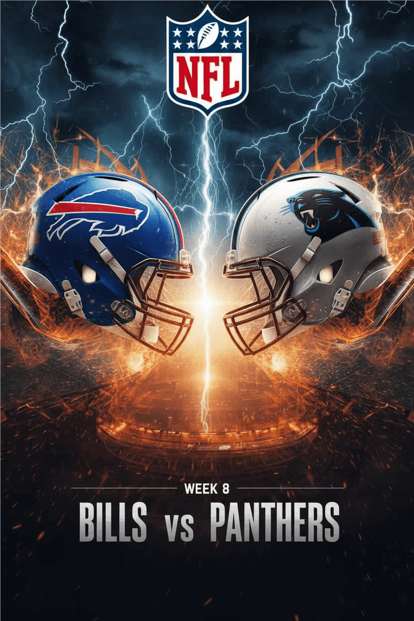 Game Information for Week 8: Buffalo Bills Vs. Carolina Panthers (2025 NFL Season)