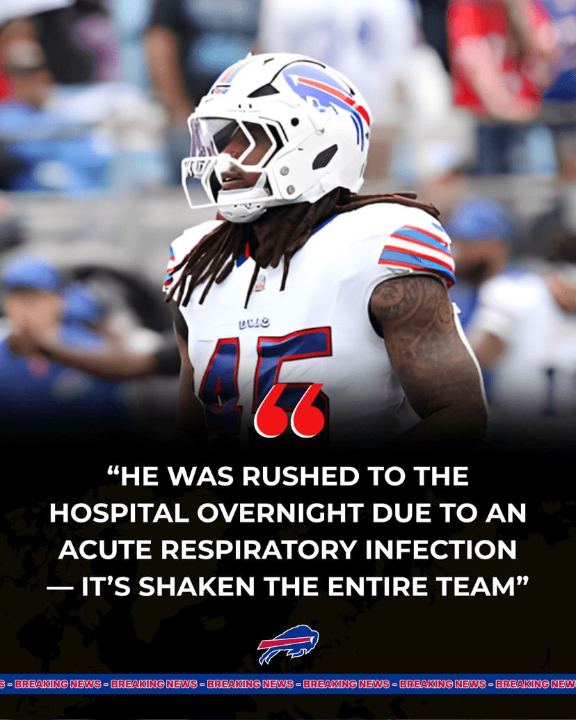 Major Blow for Buffalo Bills: Key Rookie Hospitalized Just Before Crucial Showdown With Chiefs