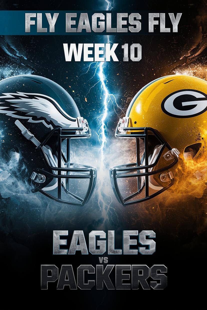 🚨WEEK 10 SHOWDOWN - EAGLES vs PACKERS - GAME INFORMATION - HOW TO WATCH