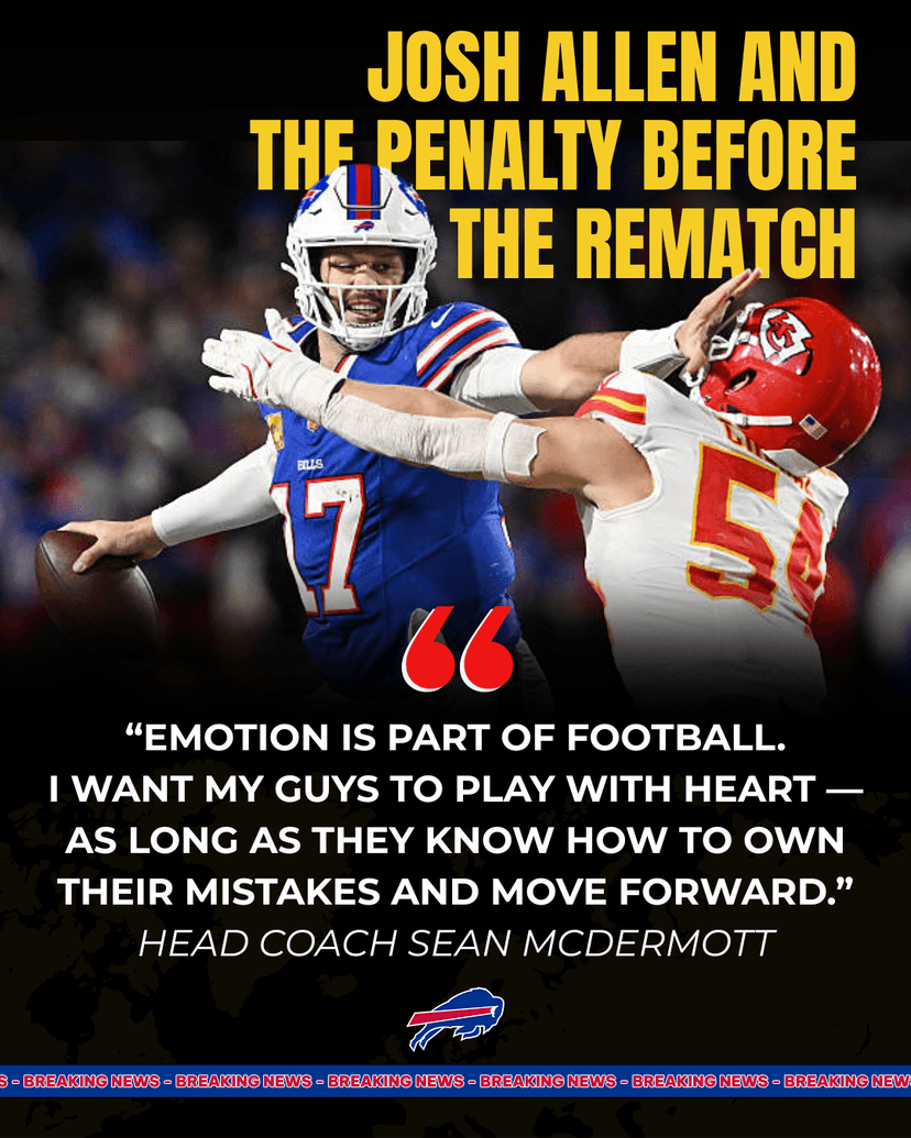 SHOCK: NFL Fines Josh Allen and 3 Buffalo Bills Teammates for “Unsportsmanlike and Violent Conduct” Ahead of Rematch vs. Dolphins