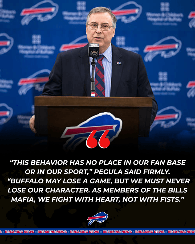 Bills Owner Terry Pegula Issues Lifetime Bans After Viral Hard Rock Stadium Brawl — “We Fight With Heart, Not With Fists.”