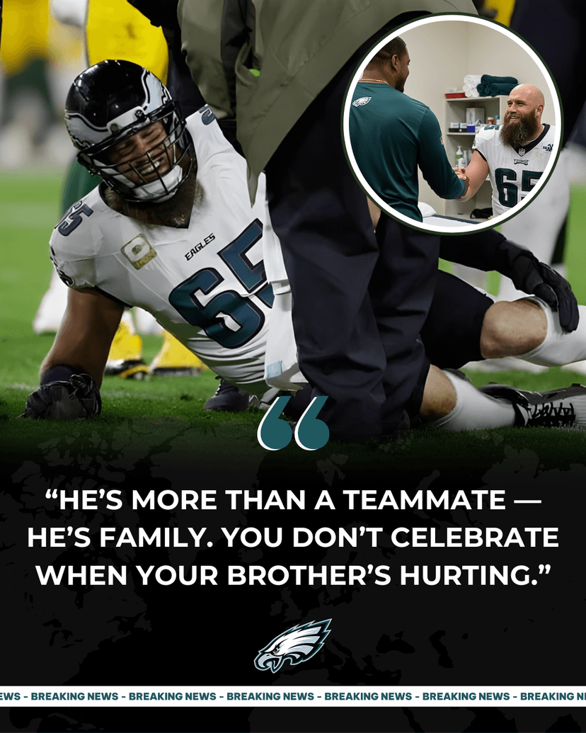 Eagles’ Lane Johnson Expresses Heartfelt Gratitude to Teammate Who Skipped Postgame Celebration to Visit Him in the Hospital — “Brotherhood Means More Than Anything.”