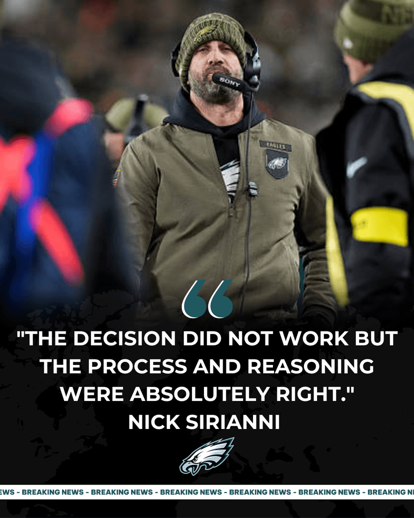 Nick Sirianni Finally Breaks Silence On His MNF Decision