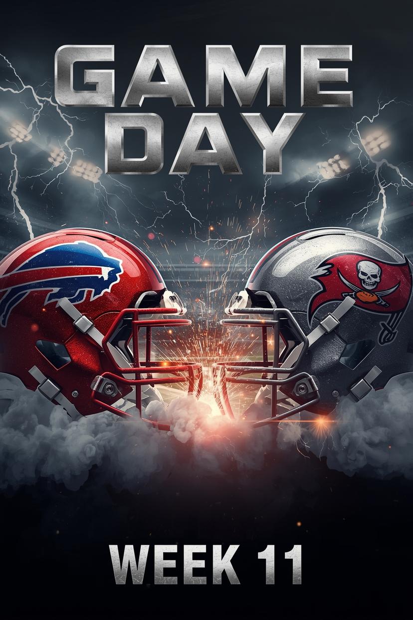 HOW TO WATCH BILLS vs. BUCCANEERS - GAME DAY - WEEK 11 SHOWDOWN: