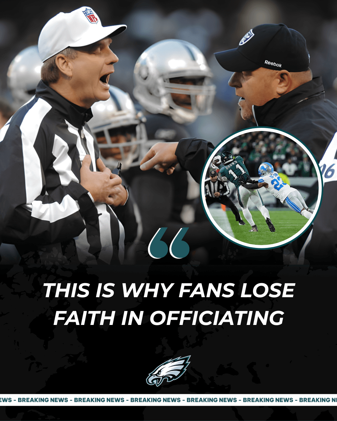 Eagles Accused of Referee Favoritism After Controversial Game Changing Flag [VIDEO]