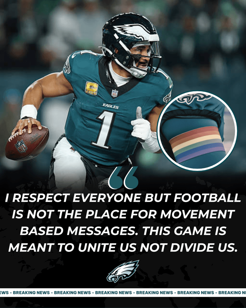 Jalen Hurts Sparks NFL Uproar After Refusing LGBT Patch During Transgender Awareness Week