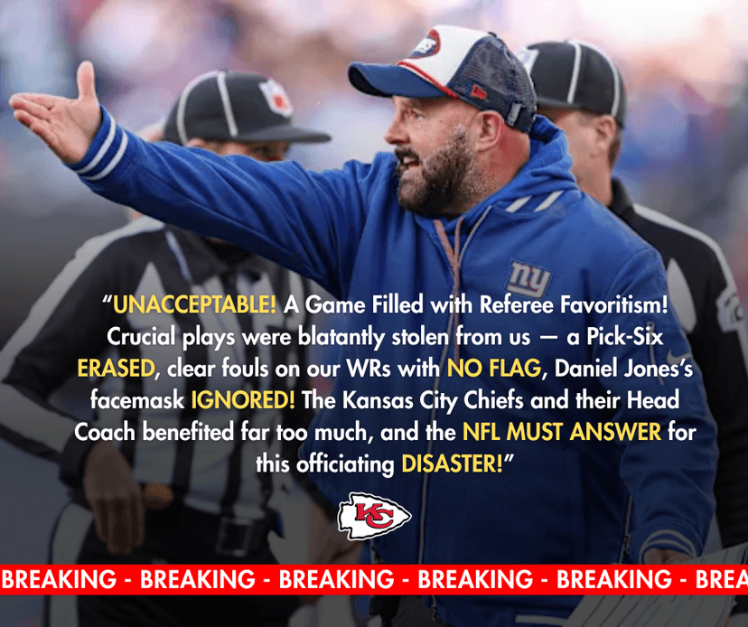 Giants Outraged: Chiefs Cruise to Blowout Victory Thanks to Blatant Officiating Favoritism