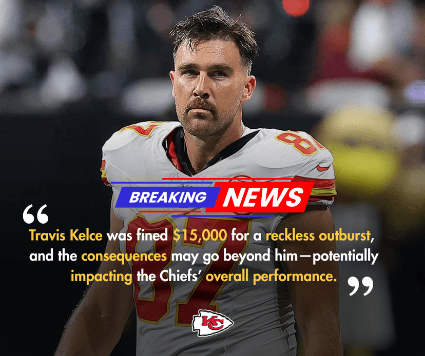 Travis Kelce Fined $15,000 for “Obscene Gesture”: Is the Chiefs Star Crumbling Under Pressure?