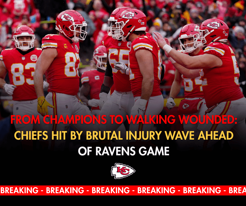 Chiefs Turn Into a “Field Hospital”: 13 Players in Doubt Ahead of Ravens Showdown