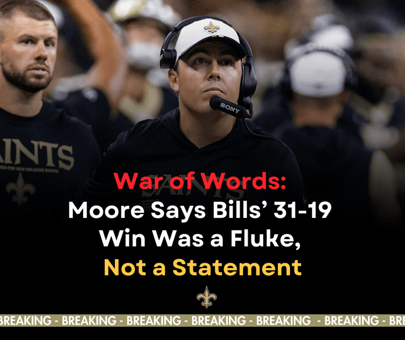 War of Words: Moore Says Bills’ 31-19 Win Was a Fluke, Not a Statement