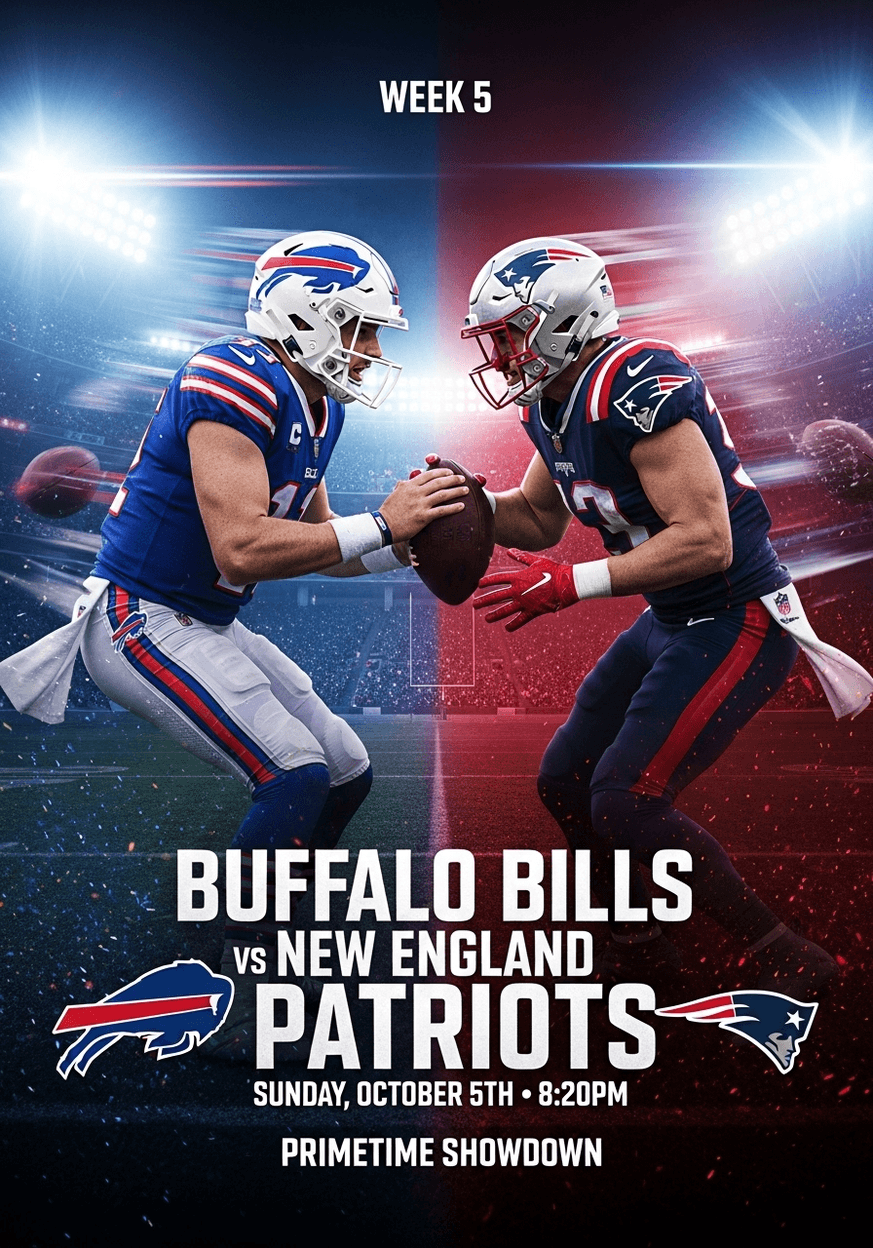 Week 5 NFL Showdown: Buffalo Bills vs New England Patriots – Old Friends, New Enemies