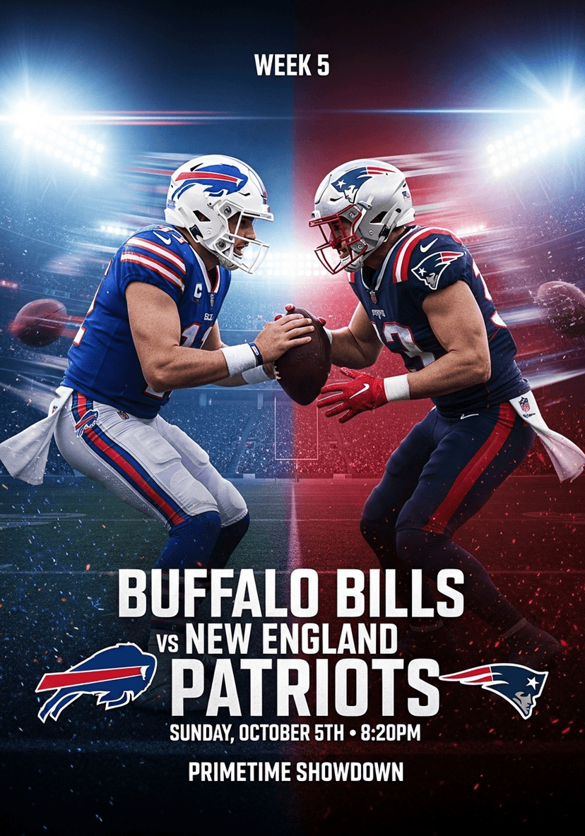 Week 5 NFL Showdown: Buffalo Bills vs New England Patriots – Old Friends, New Enemies
