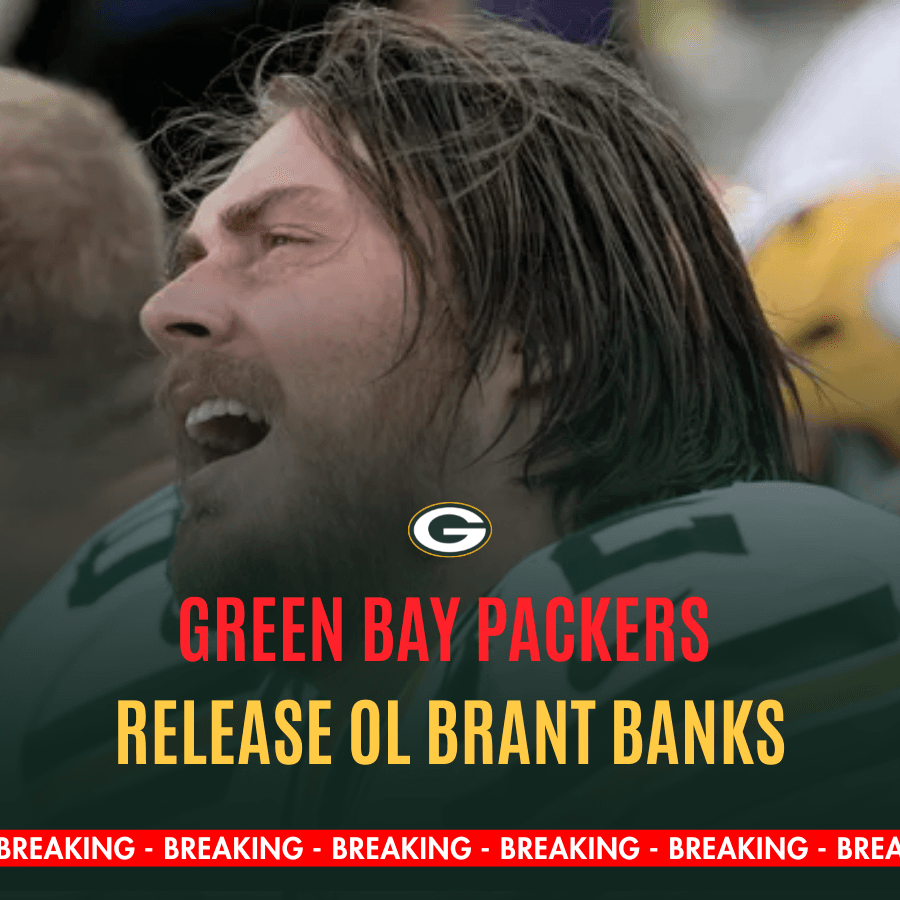 Green Bay Packers Shock Fans by Releasing OL Brant Banks – A Dangerous Roster Hole Opens Up