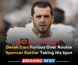 BREAKING NEWS: Derek Carr unhappy with Backup Role Behind Spencer Rattler — Trouble Brewing Inside the Saints Locker Room?
