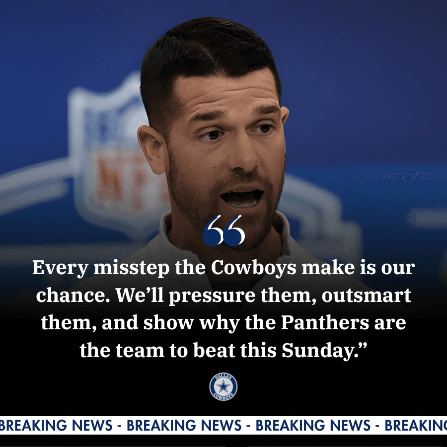 Panthers’ Head Coach Dave Canales Targets Dallas Cowboys Ahead of 12/10 Matchup